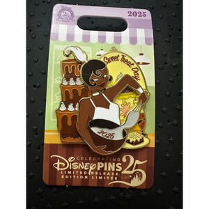 Tiana Sweet Treat Day 2025 Limited Edition Pin Disney Parks Sealed